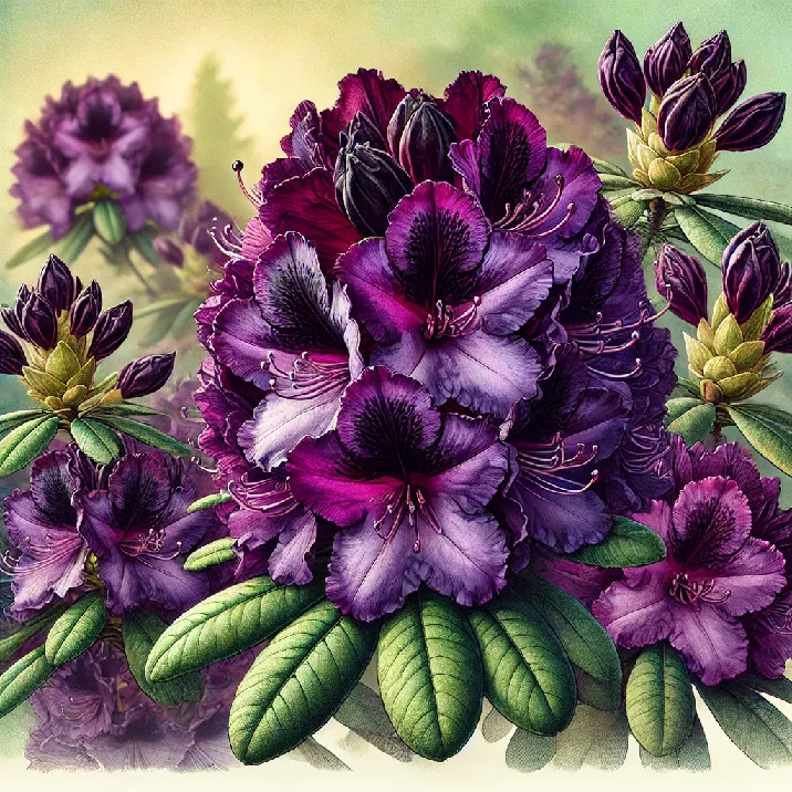 Dark Purple Rhododendron Varieties