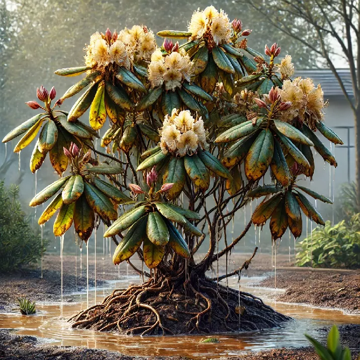 Overwatered Rhododendron