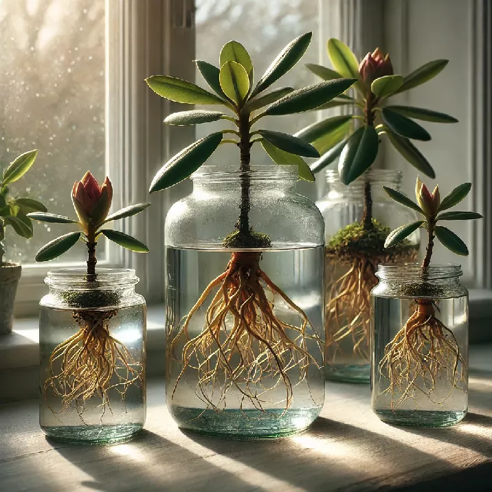 Propagating Rhododendrons In Water